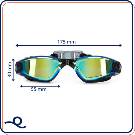 Okularki pływackie Anti-fog okulary do pływania UV na basen zestaw z zatyczkami