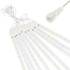 Lampki choinkowe 10 szt. sople 480 Led padający śnieg meteory zewnętrzne niebieskie