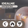 Świece LED 10 szt. elektryczne 13,5 cm świeczki na baterie, wkłady do znicza ruchomy płomień