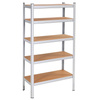 Regał metalowy magazynowy 5 półek 180x90x40cm 875kg do piwnicy, garażu