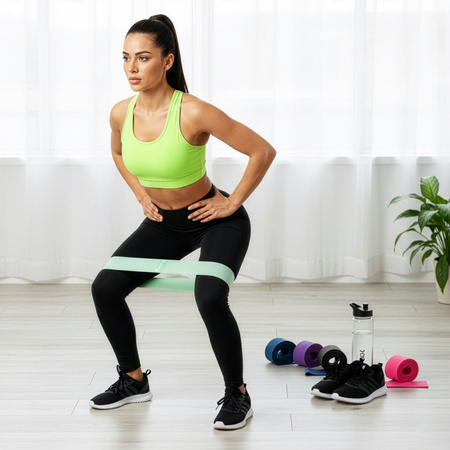 Taśmy oporowe do ćwiczeń komplet 3 szt. opór 3-31 kg gumy fitness rehabilitacyjne