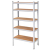 Regały metalowe magazynowe 2 szt. 180x90x40cm 875kg 5 półek do garażu, piwnicy