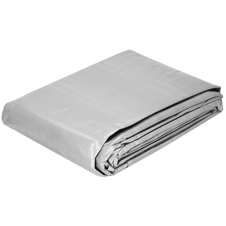 Plandeka 4x5m 210g/m2 gruba płachta ochronna szara