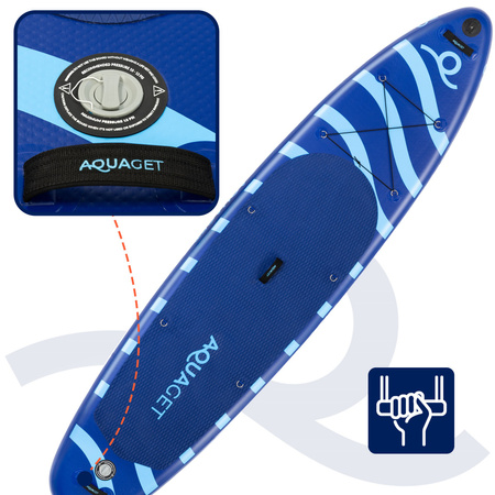 SUP 350 cm zestaw deska pompowana paddleboard do pływania z wiosłem i akcesoriami