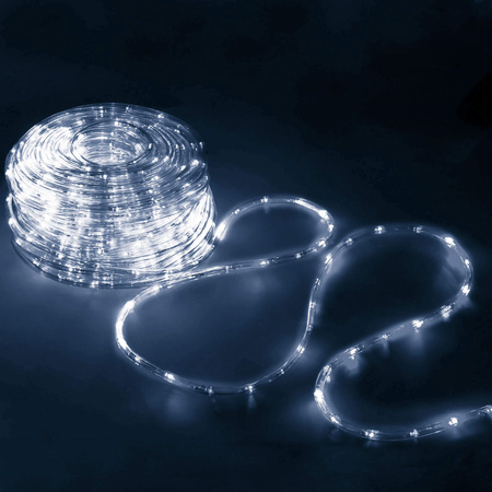 Wąż świetlny 11,5 m zimny biały 240 Led z programatorem IP44 dekoracja świąteczna