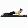 Mata do jogi, ćwiczeń fitness antypoślizgowa 183x61 cm materac do pilates, czarny