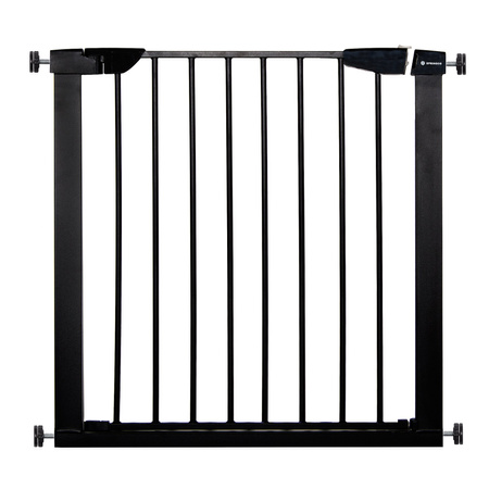 Barierka na schody 75-82 cm bramka rozporowa, zabezpieczająca czarna