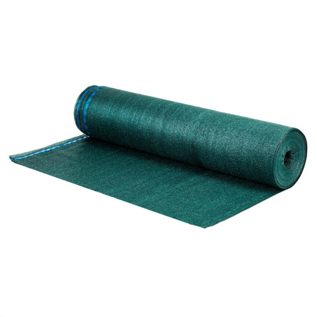Siatka cieniująca 95% 1,5x25m zielona, 185g/m2, plus 100 szt. opasek zaciskowych