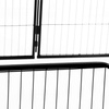 Kojec dla zwierząt wybieg dla szczeniaków klatka dla psa 184x94x100 cm czarna