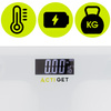 Waga łazienkowa, domowa do 150 kg elektroniczna, ze szkła hartowanego, biała