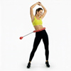 Hula hop cardio, fitness składane z obciążeniem i wypustkami masującymi, czerwone