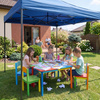 Pawilon handlowy 300x300 cm namiot ogrodowy, targowy, granatowy