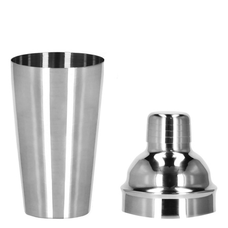 Zestaw barmański 6 elementów do drinków shaker 550 ml stal nierdzewna srebrny