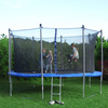 Siatka do trampoliny wewnętrzna z osłoną na sprężyny 244 cm 8 FT 6 słupków niebieska