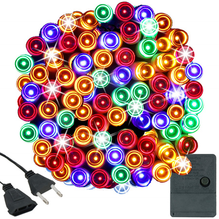 Lampki świąteczne 300 led multikolor 22,5 m oświetlenie choinkowe wewnętrzne