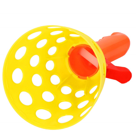 Catch ball - rzuć i złap piłkę, gra zręcznościowa 2 koszyczki z wyrzutnią, 3 piłeczki