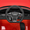 Samochód na akumulator Audi auto elektryczne dla dzieci, jeździk na pilota z klaksonem, melodie w kierownicy