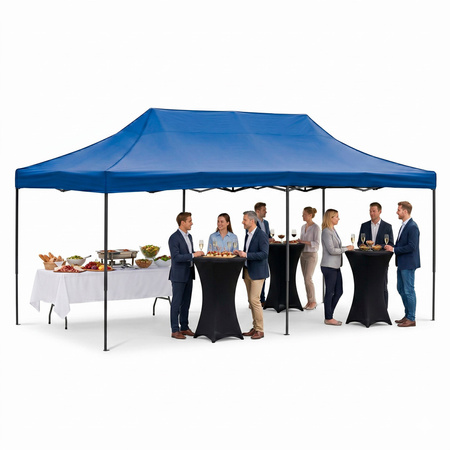 Pawilon handlowy 3x6 m namiot handlowy ekspresowy na imprezy, targ, catering, niebieski