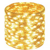 Lampki choinkowe 300 LED na prąd włosy anioła ciepły biały