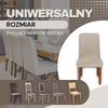 Pokrowiec na krzesło elastyczny uniwersalny ciemny beżowy