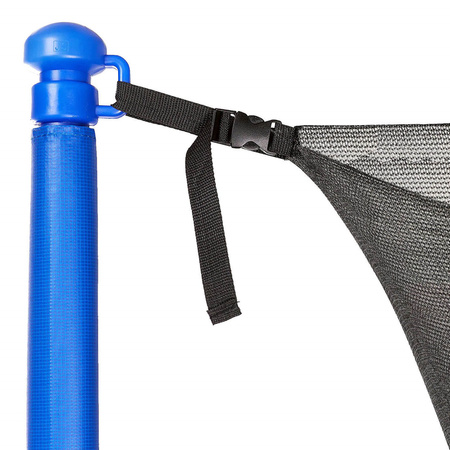 Siatka do trampoliny wewnętrzna z osłoną na sprężyny 426 cm 14 FT 8 słupków niebieska