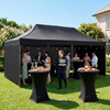 Pawilon handlowy 3x6 m namiot handlowy ekspresowy na imprezy, targ, catering, czarny