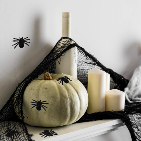 Dekoracja na Halloween pająki dekoracyjne 2 szt. włochata tarantula