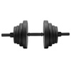 Hantle do treningu siłowego 40 kg regulowane zestaw gryf 2x20 kg