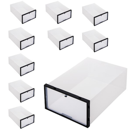 Organizer na buty 30,5x21x12,5 cm zestaw 5 szt. pudełka z otwieraną klapą