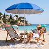 Parasol plażowy 240cm parasol ogrodowy niebieski