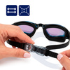 Okularki pływackie Anti-fog okulary do pływania UV na basen zestaw z zatyczkami