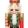 Dziadek do orzechów 60 cm czerwono-zielony, figurka, ozdoba świąteczna