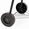 Grill węglowy okrągły, ruszt 41 cm zamykany grill ogrodowy z pokrywą czarno-czerwony