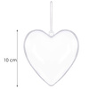 Bombka akrylowa 10cm serce plastikowe decoupage
