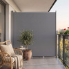 Markiza boczna tarasowa 250x160 cm roleta na balkon przesuwana osłona grafit