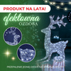 Renifer Led ozdoba świetlna 130 LED dekoracja biały zimny