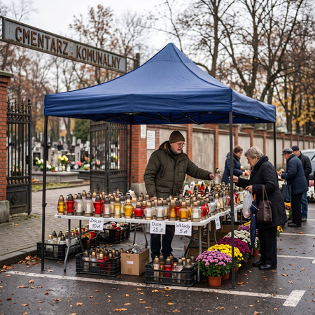 Pawilon handlowy 3x3 m namiot handlowy ekspresowy na imprezy, targ, catering, granatowy