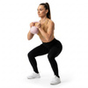 Kettlebell miękki 4 kg ciężar do ćwiczeń, kula treningowa, fitness, jasnoróżowy