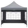 Pawilon handlowy 3x3 m namiot handlowy ekspresowy na imprezy, targ, catering, ciemnoszary