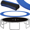 Siatka do trampoliny zewnętrzna z osłoną na sprężyny 427 cm 14 FT 8 słupków niebieska