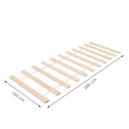 Dno łóżka stelaż pod materac 100x200 cm drewniany