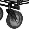 Wózek transportowy ogrodowy składany 80 kg szaro-czarny