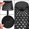 Lampa ogrodowa solarna LED 5w1 ażurowy kinkiet z 3 trybami świecenia czarny