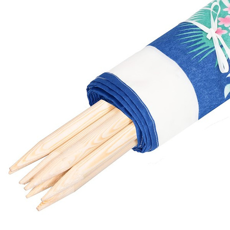 Parawan plażowy 8m flamingi, niebieskie pasy