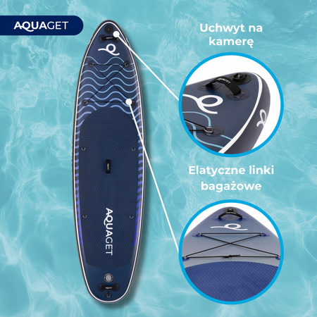 SUP 320 cm zestaw deska pompowana stand up paddleboard do pływania z siedziskiem, akcesoria