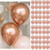 Balony 100 szt. urodzinowe, na wieczór panieński, wesele rose gold