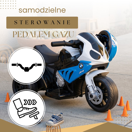 Motor dla dzieci elektryczny jeździk trójkołowy BMW motocykl na akumulator