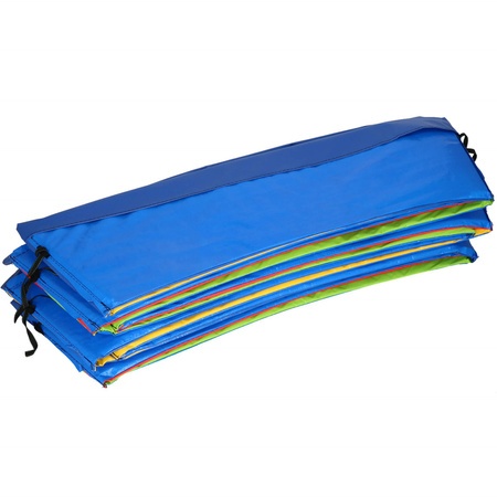 Siatka do trampoliny zewnętrzna z osłoną na sprężyny 427 cm 14 FT 8 słupków multikolor