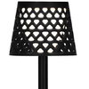 Lampa ogrodowa solarna LED 5w1 ażurowy kinkiet z 3 trybami świecenia czarny