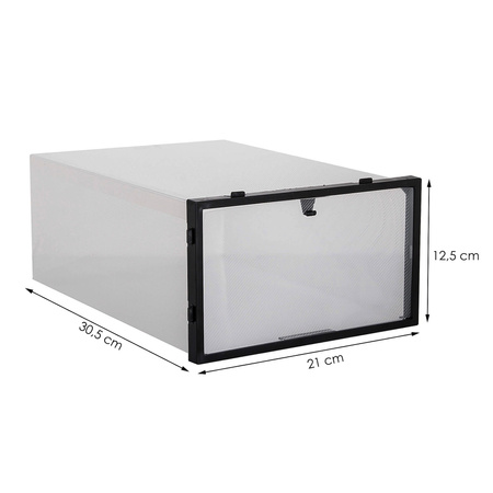 Organizer na buty z otwieraną klapą 30,5x21x12,5 cm zestaw 10 szt.